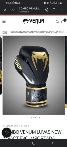 VENDO LUVA DE BOX ORIGINAL DA VENUM