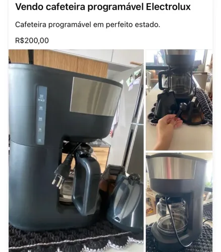 Cafeteira programável Electrolux 