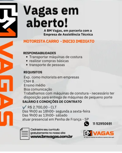Motorista CNH B