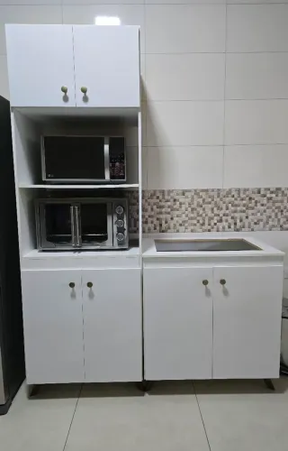 Torre quente + móvel para cooktop