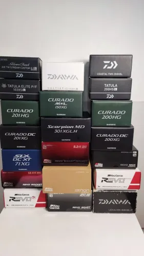 Carretilhas Shimano, Daiwa, Abu Garcia