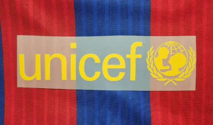 patrocínio unicef camisa barcelona