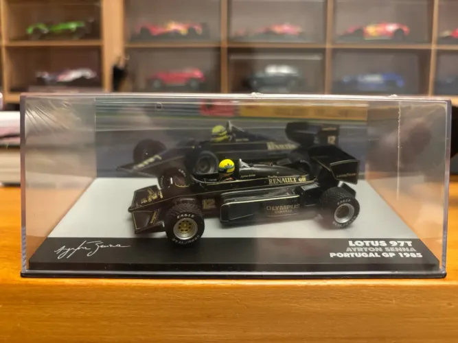 F1 Lótus 97T Senna Lendas Brasileiras Miniatura Eaglemoss