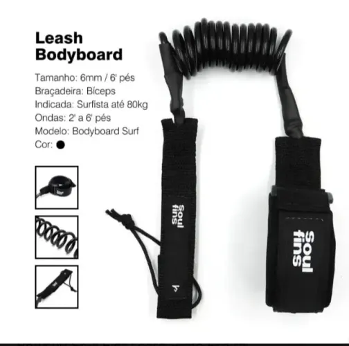 Leash p/ Prancha de Bodyboard