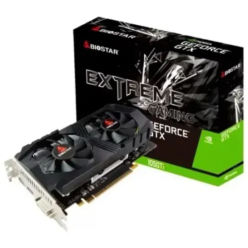 Placa de Vídeo Biostar Extreme Gaming GeForce GTX1050TI 4GB GDDR5 PCI-Express - Lacrada!