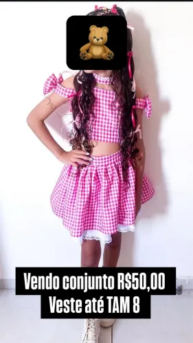 Vestido junino e bota 