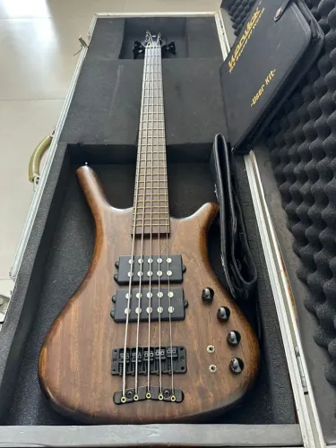 Contrabaixo Warwick Double Buck Corvette $$ 5 Cordas Germany Tobacco acompanha Hard Case