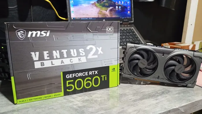 Placa de Video MSI GeForce RTX 5060 TI 16Gb Ventus OC Black Plus