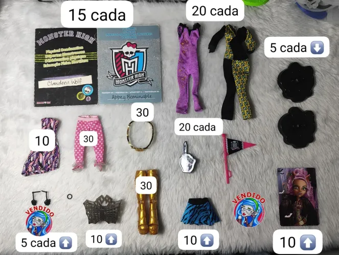 Acessórios Bonecas Monster High G1