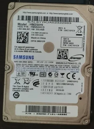 HDD Samsung - 250GB
