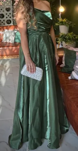 Vestido Festa Verde Oliva