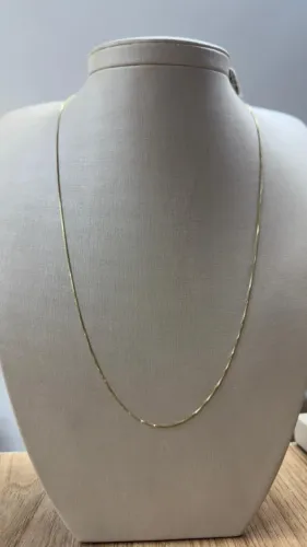 CORRENTE VENEZIANA 60 CM OURO 18K