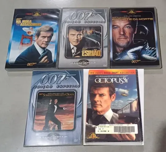 5 Dvds James Bond 007 - Roger Moore
