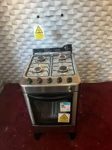 Fogão Esmaltec inox 4 bocas