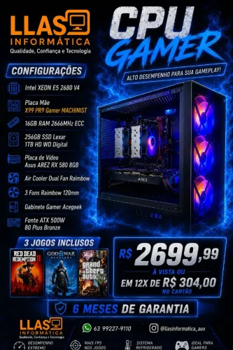 COMPUTADOR GAMER - CUSTO-BENEFÍCIO