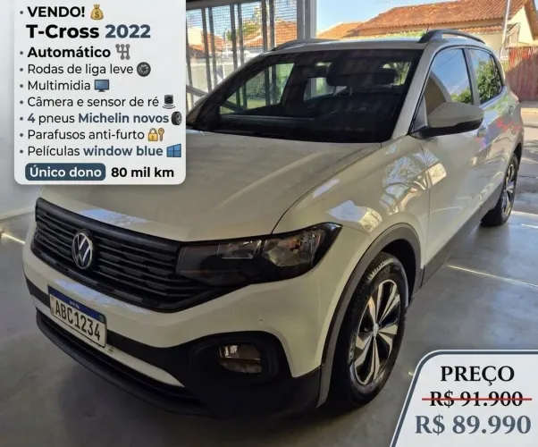 Volkswagen T-Cross Sense 1.0 TSI Flex 5P Aut. 2022