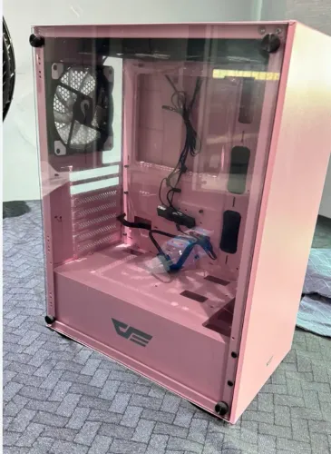 gabinete gamer rosa