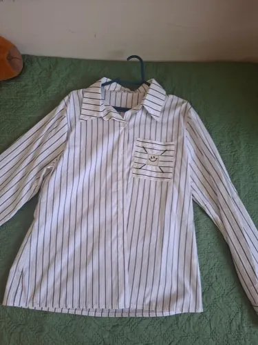 Blusa social listrada