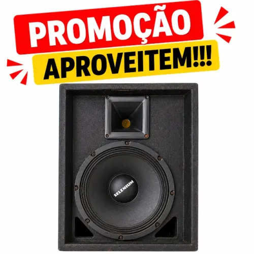2 Caixas Retorno Monitor Selenium 10PW3 10 Pol 300W 8 Ohms + Tweeter Profissional SP
