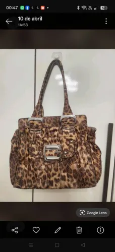 Bolsa Guess original animal print Tam G 