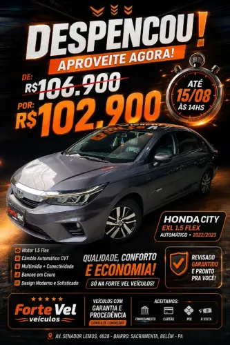 Honda City Sedan EXL 1.5 Flex 16V 4P Aut. 2022