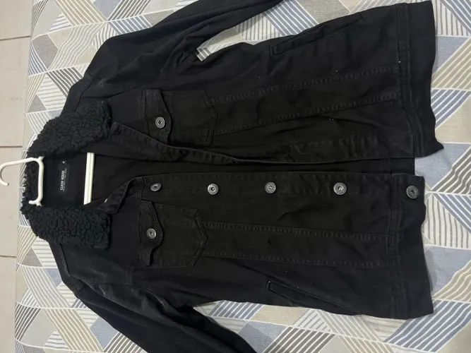 Jaqueta Jeans Preta