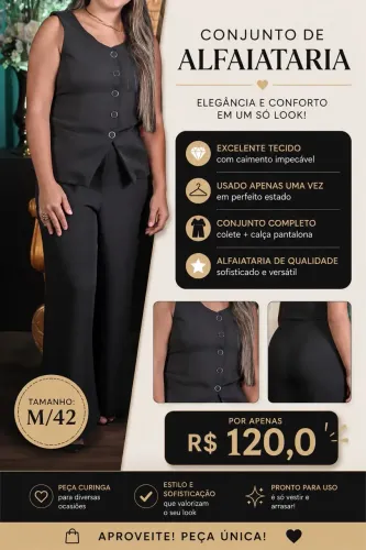 CONJUNTO DE ALFAIATARIA