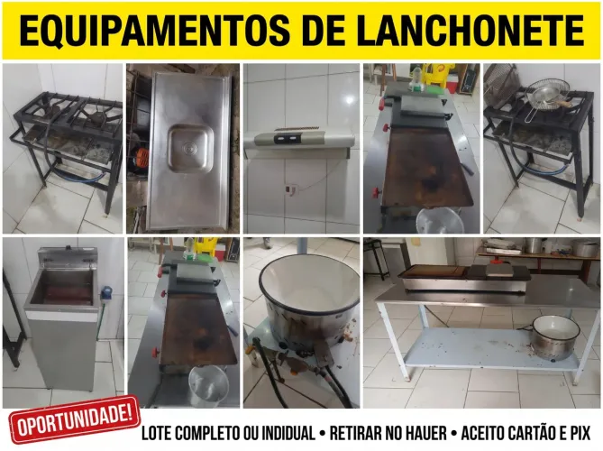 Kit Completo para Hamburgueria / Lanchonete / Pastelaria