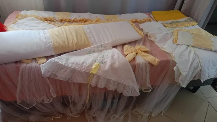 Enxoval para bebêzinho 9 peças berço padrão 