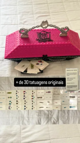 Maleta Laboratório Monster High Create-A-Monster + Lote Tatuagens Originais