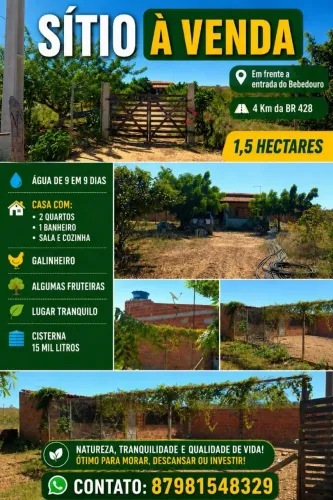 Vendo este sítio próximo a Petrolina-PE