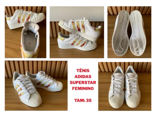 TÊNIS ADIDAS SUPERSTAR FEMININO TAM: 35
