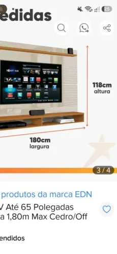 Painel para tv ,lindo,na caixa lacrado.