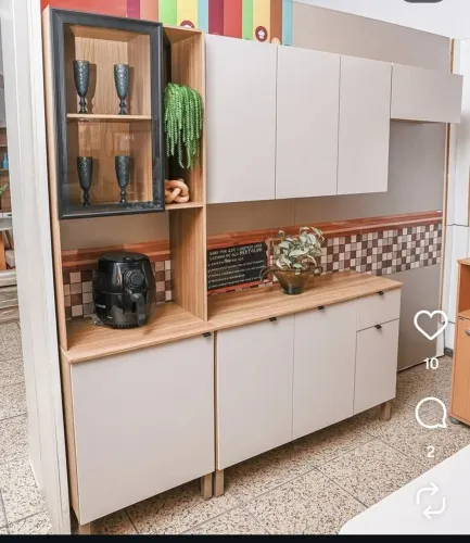 Cozinha vert nova e moderna