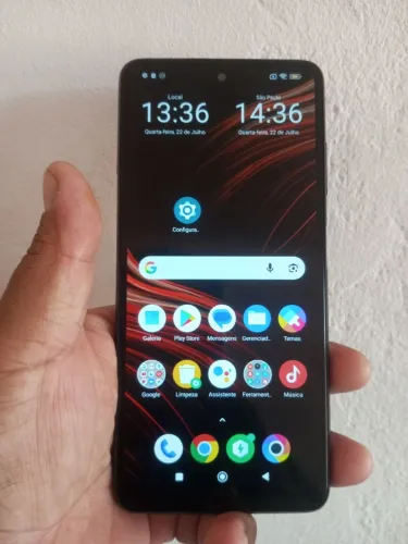 vendo celular redmi Poco x3 pro 128 GB com cabo do carregador bem conservado