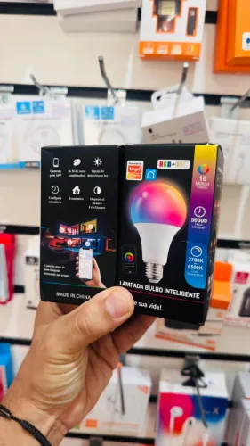 Smart Lâmpada Wi-Fi Casa Inteligente, Iluminação e RGB
