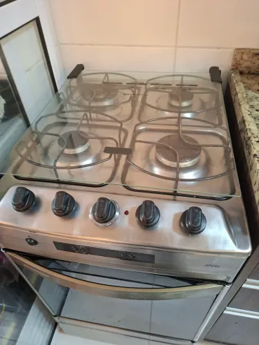 Fogao inox 4 bocas Brastemp