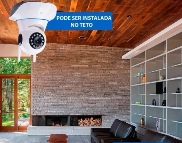 Baba Eletrônica Sem Fio Wifi HD 720p Robo Wireless, Com áudio, Grava em Cartão SD, com 2 A