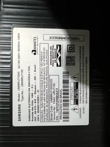 Lote com 3 Smart TVs Samsung (55", 50" e 65") para Peças ou Restauro)