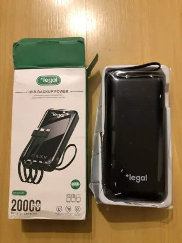 Carregador portátil 20000mah com lanterna