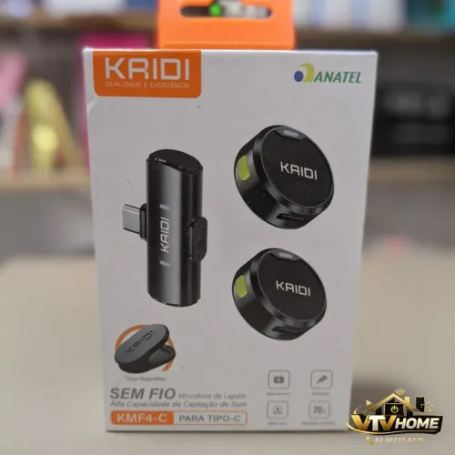 Microfone Lapela Kaidi Duplo + Entrega Grátis 