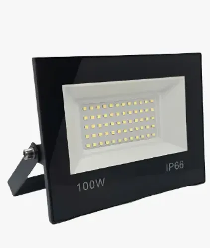 Refletor Led 100w Holofote Prova Dágua Ip66 Branco Frio