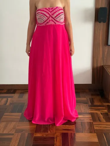 Vestido de Festa Rosa - Tamanho G