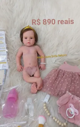 Bebê de silicone sólido mama e faz xixi 48 cm