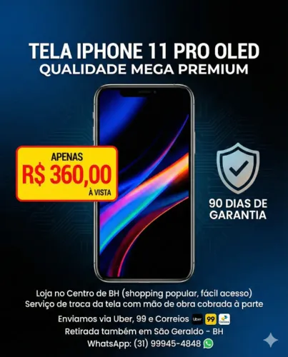 Tela/Display OLED iPhone 11 PRO - Qualidade Premium