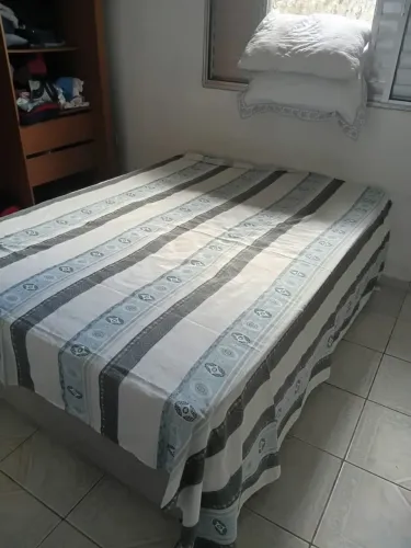 Cama Casal Bau Opção com ou sem Colchão mesmo valor