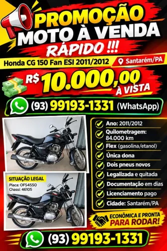 PROMOÇÃO MOTO EM SANTARÉM - PA