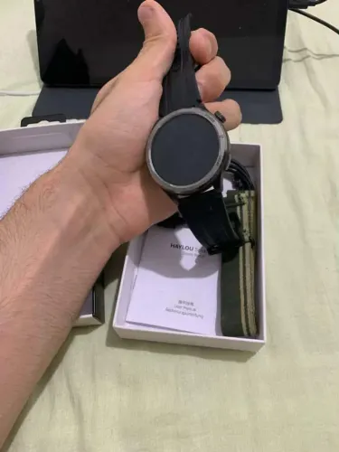 Smartwatch Solar Pro Haylou-Semi novo!