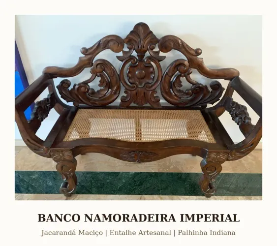 Banco namoradeira jacarandá