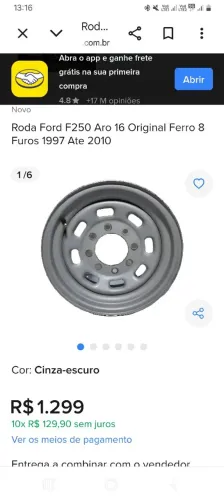 Roda pra F250 e F4000
